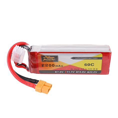 ZOP Power 11 1V 2200mAh 60C 3S Lipo Battery XT60 Plug For RC Quadcopter