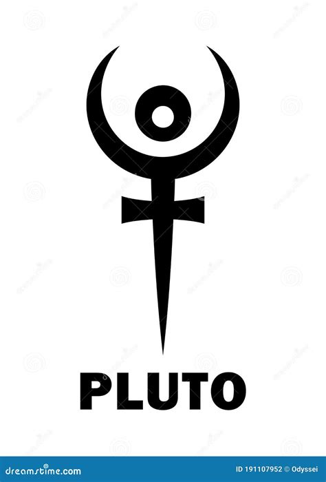 Astrology: Planet PLUTO (Hades) Stock Vector - Illustration of disruptor, cosmic: 191107952