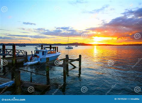 Islands In North Sea On The Horizon From Ferry Terminal Royalty Free