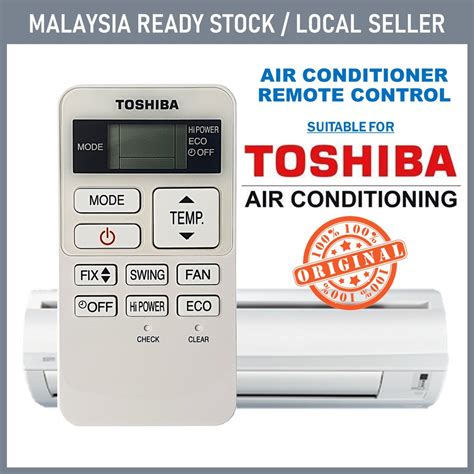 Original Toshiba Genuie Part Aircond Air Cond Air Conditioner Remote