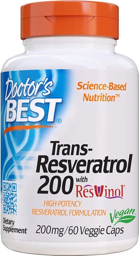 Doctor S Best Trans Resveratrol With Resvinol Mg Veggie