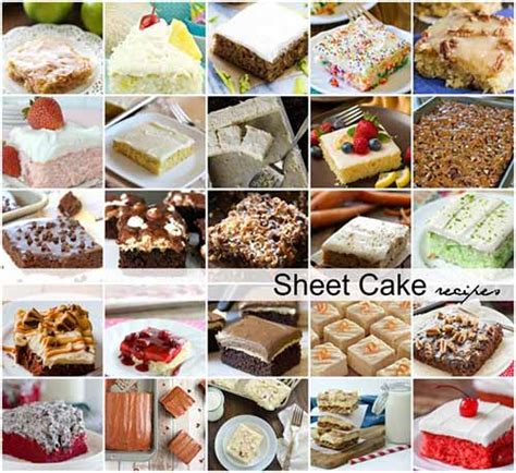 Sheet Cake Recipes