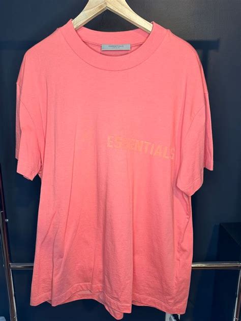 Fear Of God Fear Of God Essentials Short Sleeve T Shirt “coral” Grailed