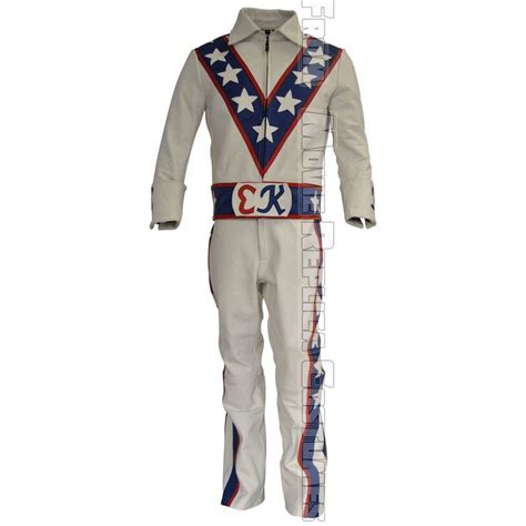 Evel Knievel costume leather jumpsuit Evel Knievel motorcycle leather ...