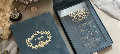 Venice Wedding Invitations In The Velvet Boxes Polina Perri New York