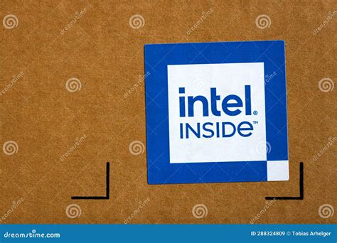 A Intel Inside Sticker on a Box Editorial Stock Image - Image of white, core: 288324809