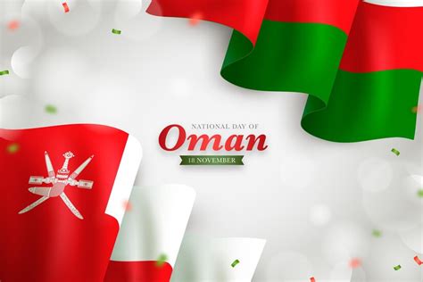 Premium Vector Realistic National Day Of Oman Background