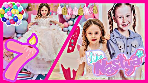 Nastya And Her Birthday Party 7 Years Old Youtube