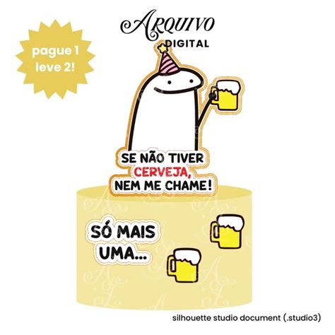 Arquivo Digital Topo De Bolo Tema Flork Cerveja Elo