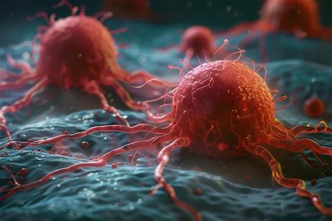 Premium Photo 3d Cancer Cell Illustration Concept Of Cancer Disease Lots Of Cancerous Tumors