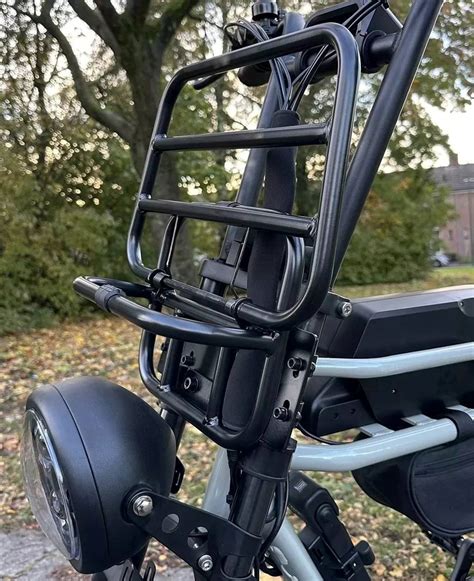 Bagagedrager Voordrager Klapdrager Zwart Fatbike Ouxi V8 Met Rechte