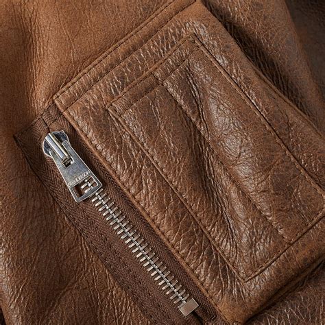 JW Anderson Shearling Aviator Jacket Chocolate Brown END