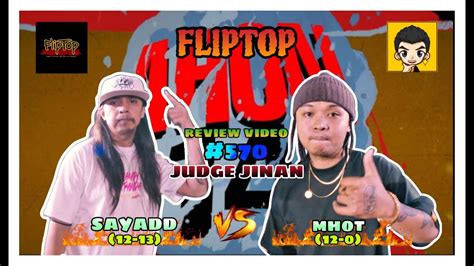 Fliptop Mhot Vs Sayadd Review Video 570 YouTube