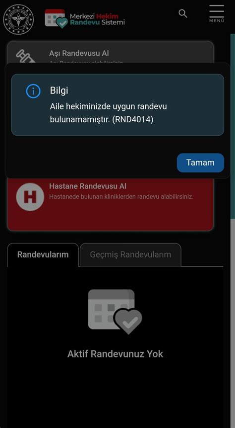 Mhrs Merkezi Hekim Randevu Sistemi Ayd R Aile Hekimi Randevusu