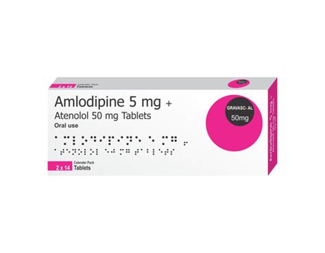 Amloamp At Amlodipine And Atenolol Hypertension Tablet 10X10 Alu Alu