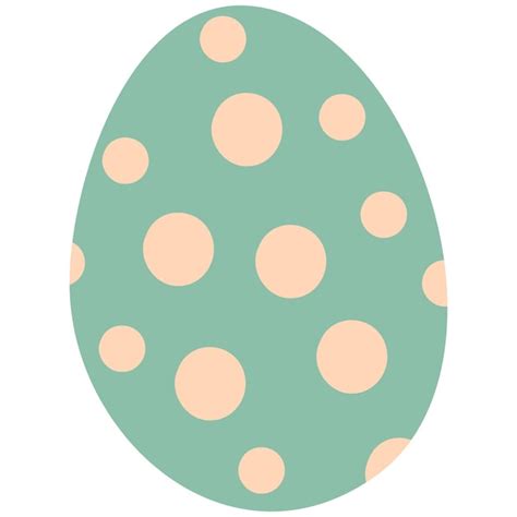 Premium Vector An Easter Egg With A Pink Polka Dot Pattern