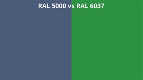 Ral 5000 Vs 6037 Ral Colour Chart Uk