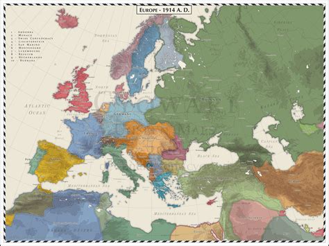 Europe 1914 by Cyowari on DeviantArt