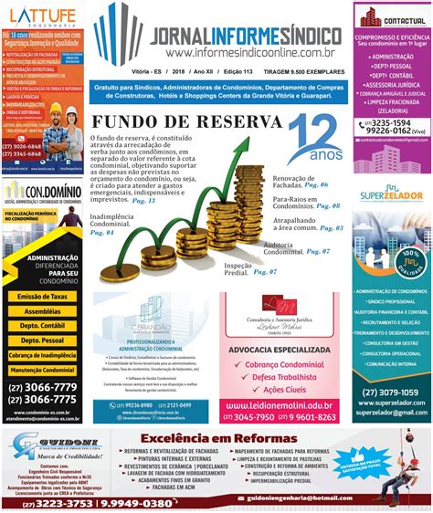 Jornal Informe S Ndico Edi O By Informe Sindico Issuu