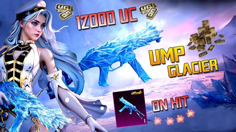 UMP GLACIER 12K UC ON HIT UPGRADE CRATE OPENING BGMI YouTube