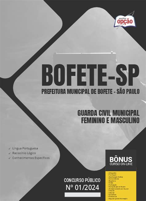 Apostila Prefeitura De Bofete Sp Em Pdf Guarda Civil Municipal