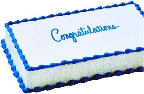 Congratulations Blue Script Non-Edible Cake Decoration Topper (1pc) - Discount Pool And Party ...