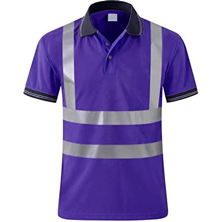 Amazon Smasys Safety Polo Shirt High Visibility Reflective Shirt