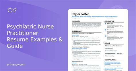 Psychiatric Nurse Practitioner Resume Examples Guide For