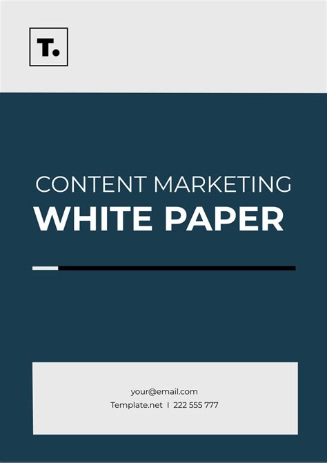 Free Content Marketing White Paper Template to Edit Online