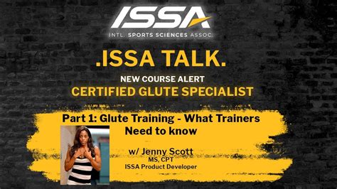 Issa Talk Wjenny Scott Part 1 Glute Training What Trainers Need To