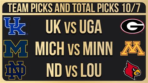 FREE College Football Picks Today 10 7 23 NCAAF Week 6 Betting Picks