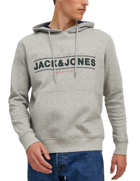 Sudadera Jack Jones Friday Gris Para Hombre B