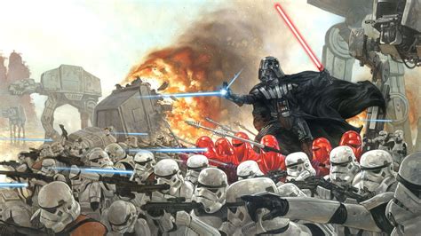 🔥 Download Vader And Stormtroopers In Battle Game Hd Wallpaper By