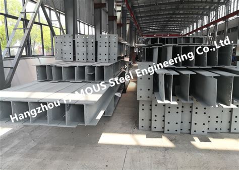 Hot Dip Galvanized Steel Structure Members Construction SGS Certified