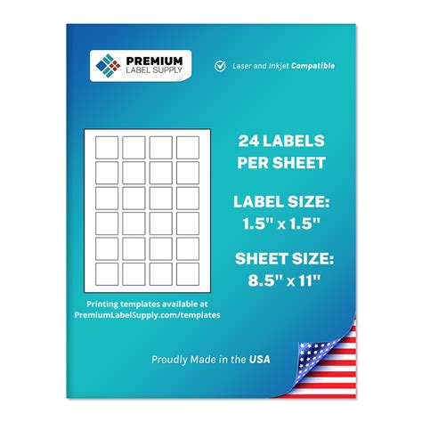 1.5″ x 1.5″ Square Labels - Bulk & Wholesale Shipping Labels Manufacturer - Premium Label Supply