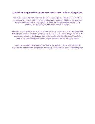 What are depositional landforms? | Teaching Resources