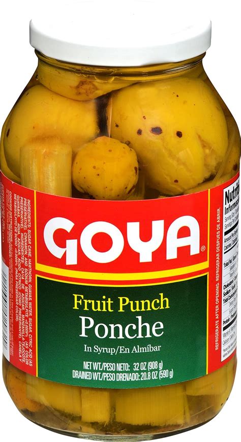 Goya Foods Fruit Punch Ponche In Syrup 32 Ounce Pack Of 12 Grocery And Gourmet Food