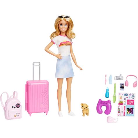 Кукла Барби Путешественница со щенком Barbie Doll and Malibu Travel Set ...