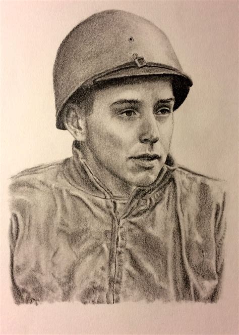 Soldier Pencil Sketch Drawing