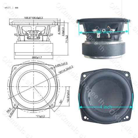 ดอกซับวูฟเฟอร์ Jbl Bb2 4 นิ้ว 4Ω 50w Subwoofer ลำโพงรถยนต์ ดอกลําโพง