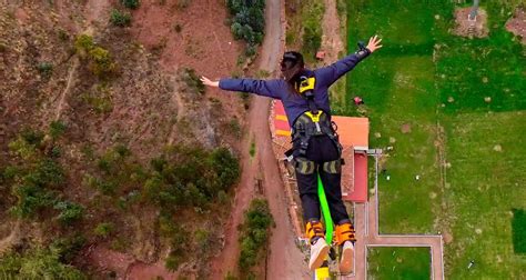 Bungee Jumping Cusco The Highest Jump 122 Meters Of Adrenaline