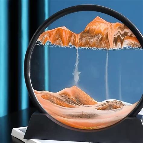 Creative Inch D Moving Sand Art Painting Glass Sandscape In