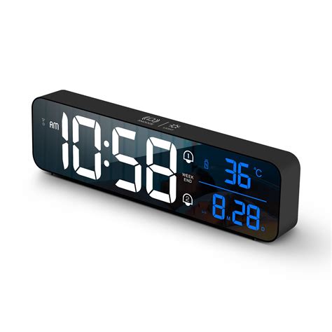 Abovsare Digital Clock Large Display, LED Alarm Clock for Living Room ...