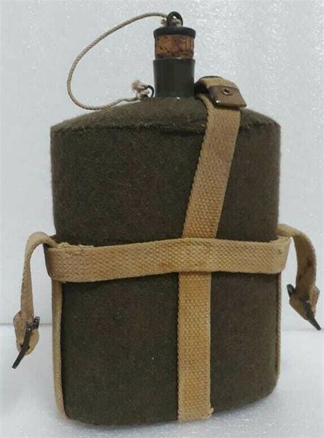 1pcs Original Sweden Swedish Army Canteen Webbing Belt Water Bottle