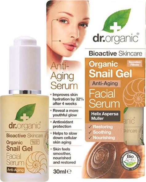 Dr Organic Snail Gel Facial Serum 30 ml Apotek Hjärtat