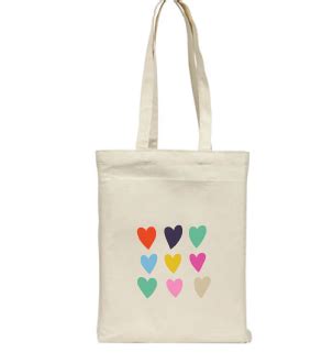 Tote bag personnalisé coeur Tote bags for school Large canvas tote