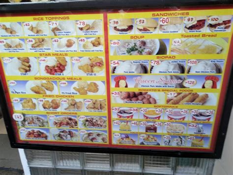 Menu At Roberto S Restaurant Iloilo City Jm Basa St