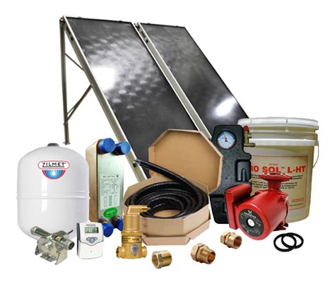 Solar Hot Water Retrofit Kit 2 Flat Plate Collectors Flat Panel Solar Water Heating Kit Come