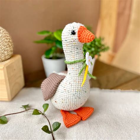 Goose Crochet Pattern Amigurumi Bird Pattern Amigurumi Goose Etsy