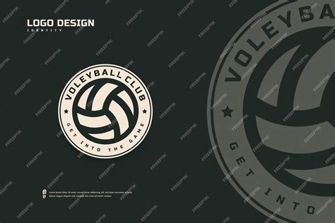 Logotipo Del Club De Voleibol Plantilla De Emblemas De Torneo De